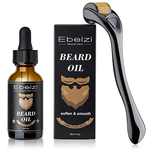 Kit de crecimiento de barba para hombre, kit de crecimiento de barba, suero activador de crecimiento de barba, rodillo de barba para hombres, rodillo de derma para hombres