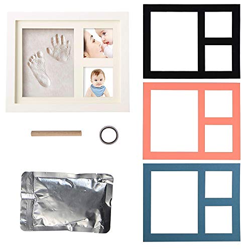 Kit De Marco 2.0 By Smile Mind | Huella De Mano | Huellas De Pies De Bebes | Ideas Para Regalar A Un Bebe Recien Nacido | Imagenes De Huellas De Pies De Bebe | Marcos Para Fotos A Mano | 4 in 1