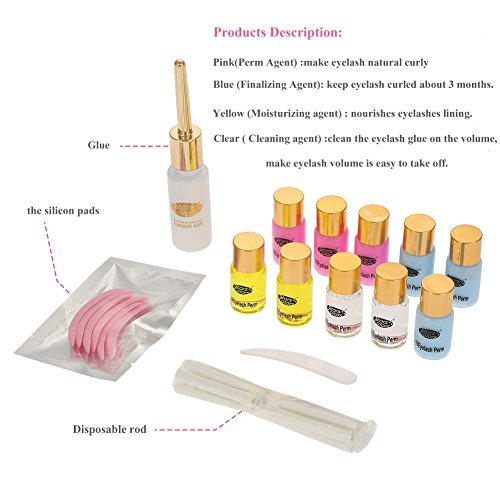 Kit de permanente de pestañas, naturales de larga duración Rizadores de pestañas Herramientas de maquillaje