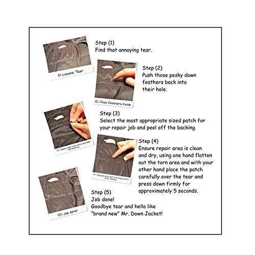 Kit de réparation de doudoune (couleur : noir)