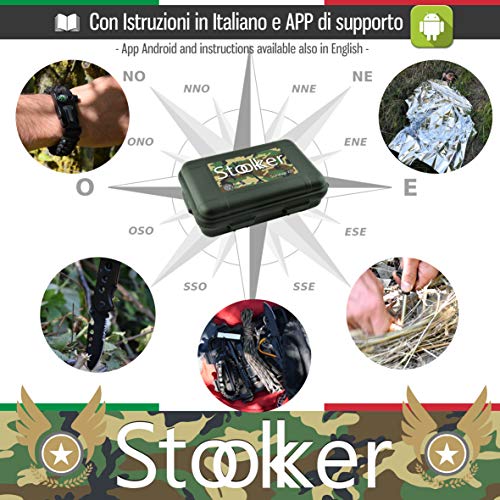 Kit de Supervivencia Militar Profesional de Tercera Generación Emergencia Montaña Excursión Senderismo al Aire Libre 11En1 Linterna Pulsera Táctica Paracord Multiuso Pedernal Navaja Viaje Acampar