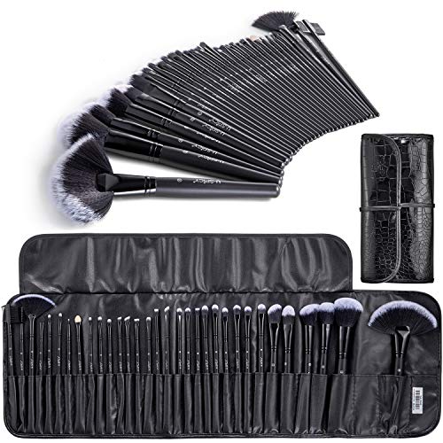 Kit esencial de brochas de maquillaje, 32 piezas, con bolsa de viaje
