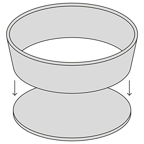 Kitchen Craft Molde para Pasteles Sartén Profunda Antiadherente de 18 cm de Base Suelta, Gris