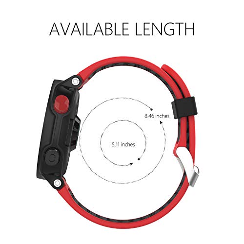 kitway Compatible con Forerunner 235 Correa de Reloj, Banda de Reemplazo Silicona Suave Sports Pulsera para Forerunner 235/220/230/620/630/735XT Smart Watch