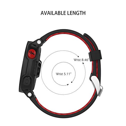 kitway Compatible con Forerunner 235 Correa de Reloj, Banda de Reemplazo Silicona Suave Sports Pulsera para Forerunner 235/220/230/620/630/735XT Smart Watch