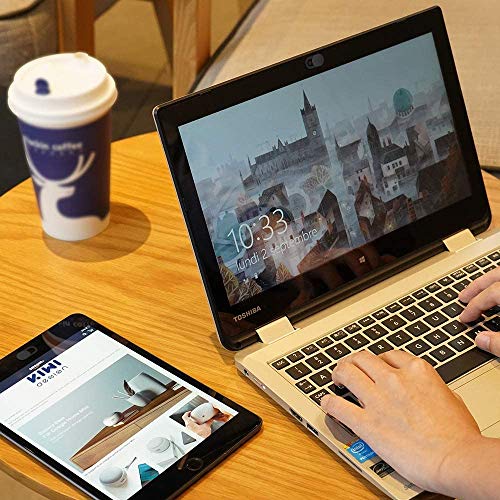 KIWI design Tapa Webcam 8 Pack, Cubierta Webcam Cover Tapar Camara Portatil Paño Limpio para PC Mac iPhone Laptop iPad Smartphone (Negro)