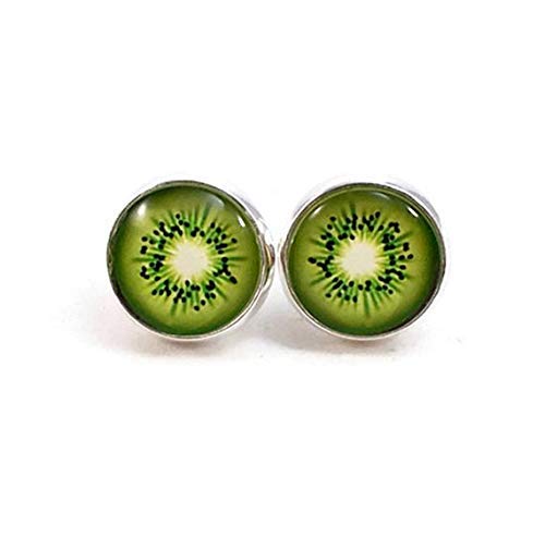 Kiwi- Pendientes de fruta, joyería divertida, regalos de tendencia