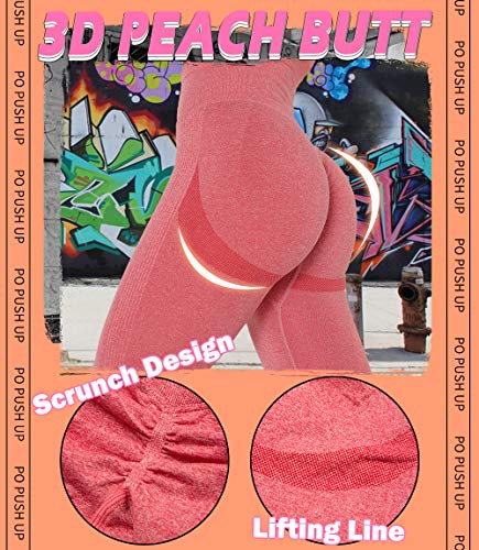 KIWI RATA Leggins Deportivos Mujer Push up Mallas Pantalones Cintura Alta Yoga Leggings Pantalón Moda Sin Costuras para Fitness Elásticos y Transpirables