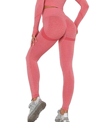 KIWI RATA Leggins Deportivos Mujer Push up Mallas Pantalones Cintura Alta Yoga Leggings Pantalón Moda Sin Costuras para Fitness Elásticos y Transpirables