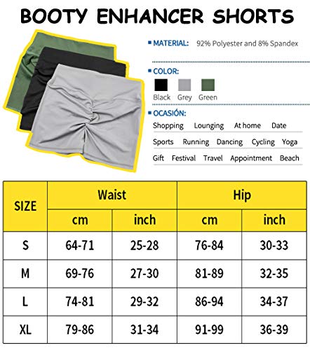 KIWI RATA Mallas Push Up Cortas Fitness Pantalones Cortos Mujer Deportivos Cintura Alta Yoga Leggings Pantalón de Verano Leggins Shorts Casuales Elásticos Cómodo y Transpirable