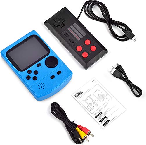 Kiztoys Consola de Juegos Portátil，Consola Retro 400 Juegos Clásicos y Pantalla a Color de 2.8 Pulgadas para 2 Jugadores Soporte TV Juegos Portátiles Consolas Juega 3 horas o más para Niños y Adultos