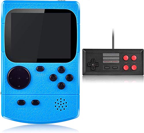 Kiztoys Consola de Juegos Portátil，Consola Retro 400 Juegos Clásicos y Pantalla a Color de 2.8 Pulgadas para 2 Jugadores Soporte TV Juegos Portátiles Consolas Juega 3 horas o más para Niños y Adultos