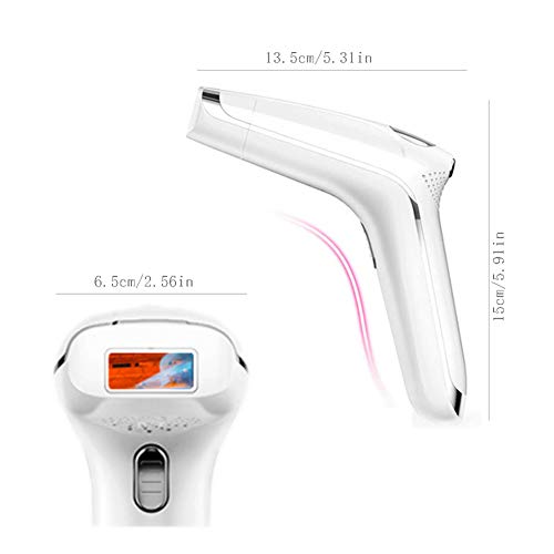 KJX Dispositivo de depilación para Hombres y Mujeres, lámpara Multifuncional, 5 Niveles de Ajuste de luz, Seguro, Suave y Efectivo, sin Efectos Secundarios, Larga Vida útil