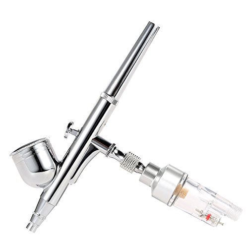 KKmoon 100-240V Aerógrafo Compresor para Pintura Artística/Arte de Uñas/Artesanía/Pistola de Pulverización Modelo con 3 Kit Herramienta de Aguja de Limpieza para Aerógrafo