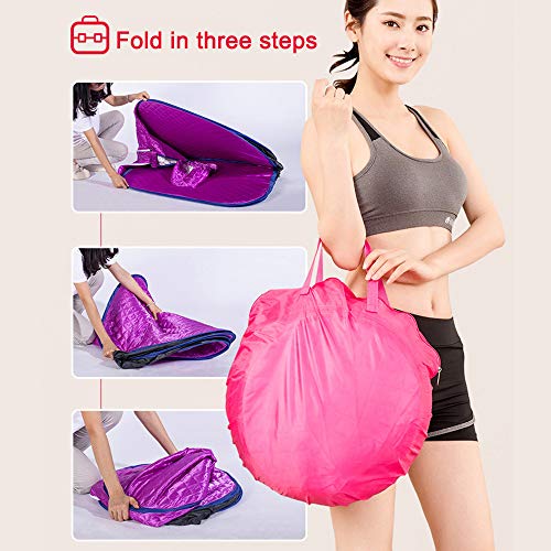 KKTECT Olla de vapor de sauna Juego de sauna de vapor portátil Vaporizador 1000W 2L Juego de vapor de sauna plegable Conjunto de spa de sauna ligero Terapia de desintoxicación para bajar de peso