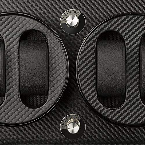 KLARSTEIN CA2PM Black Edition - Bobinadora para Relojes, Estuche para Relojes, Capacidad para 4 Relojes automáticos, 4 Modos de Giro, Rotación bidireccional, Estuche Lacado, Cubierta acrílica, Negro…