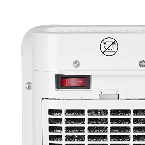 Klarstein Calefactor Chaval - Calefactor Vertical, Radiador, 2000 W, Giratorio, Apagado automático, No se sobrecalienta, Seguro, Mando a Distancia, Silencioso, Ocupa Poco Espacio, Blanco