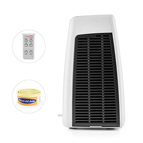 KLARSTEIN Tramontana White Edition - Purificador de Aire 6 en 1, Ionizador, Prefiltro, Filtro HEPA, Filtro carbón Activo, Esterilizador UV, Ozono, 25 m², Difusor de fragancias, Control Remoto, Blanco