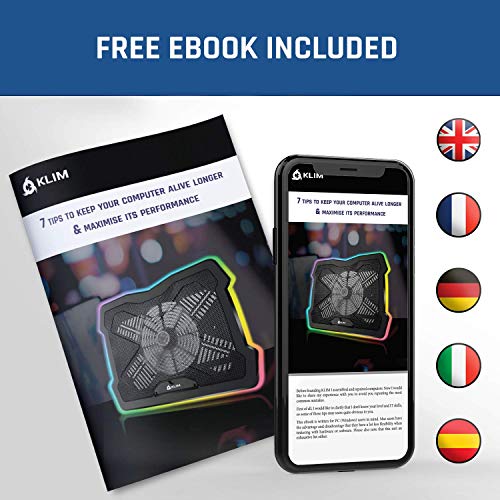 KLIM™ Zephyr + Súper Ventilador de Triple función + Nuevo 2020 + Silencioso y Efectivo + Diseño Elegante + Refrigeración innovadora de Flujo Cruzado a 3000 RPM