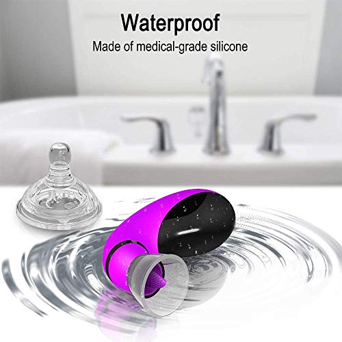 KLYH Vìbrádór de Lengua de Sūcćioñ del ClíToris Estimulador Clítórìš con 7 Potentes Módós de Vībrãciõn de Sūcćioñ Y 3 Velocidades, Carga USB, Juguétés Séxuạl en Paréjas