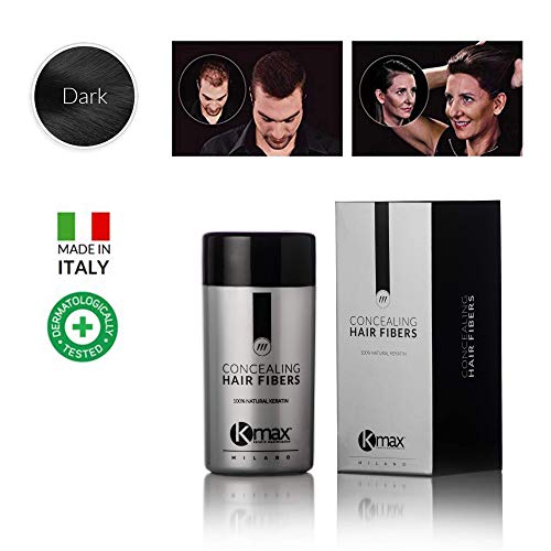 Kmax Concealing Hair Fibers – Fibras capilares de ocultamiento – 27,5 g negro