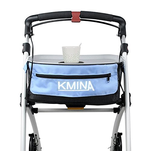 KMINA - Andadores ancianos plegable, Andadores adultos, Andadores ancianos con frenos, Andadores para mayores, PRO Azul