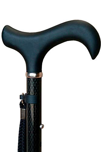 KMINA - Baston extensible para mayores, Bastones para ancianos, Bastones personas mayores, Baston hombre y mujer, PRO Fibra Carbono Extensible