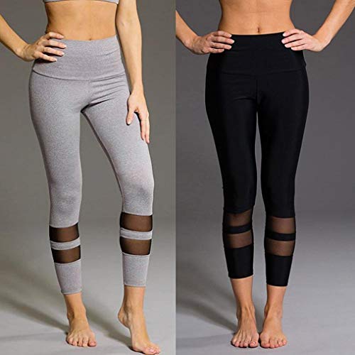 Kneris Leggings Mujer Fitness Elásticos Deportivas Yoga Running Estiramiento Pilates