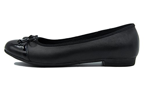 Knixmax Bailarinas/Mary Jane Merceditas para Mujer, Zapatos Plano Verano para Caminar, Zapatillas de Ballet de Piel Mocasines Transpirables Cómodos Moda Loafers Zapatos de Conducción, Negro EU38