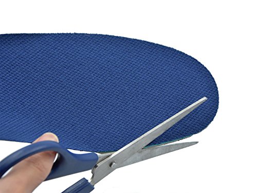 Knixmax Plantillas Deportivas Ortopedicas Hombre Mujer para Fascitis Plantar, Plantillas Elevadoras Invisibles, para el Dolor de Talón, Corrección del Tobillo, Caminar, Escalada, Negro EU 43