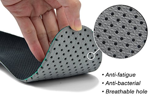 Knixmax Plantillas Deportivas Ortopedicas Hombre Mujer para Fascitis Plantar, Plantillas Elevadoras Invisibles, para el Dolor de Talón, Corrección del Tobillo, Caminar, Escalada, Negro EU 43