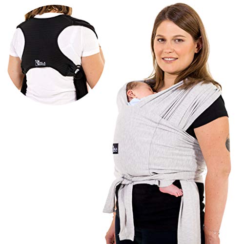Koala Babycare® - Fular Portabebés fácil de usar (fácil de colocar), unisex ajustable, la mochila portabebes multiusos apropiada hasta 10 kg. Fular portabebés elastico - Diseño Registrado KBC®