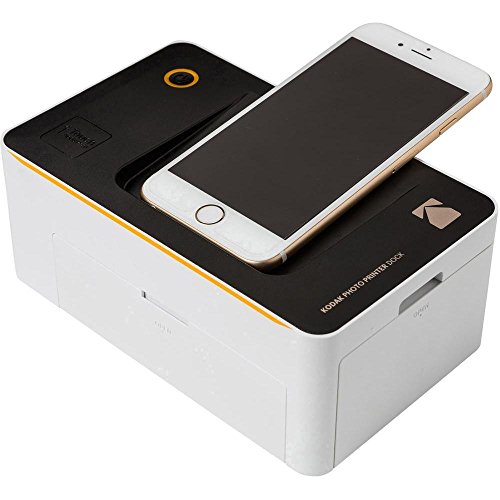 Kodak PD-450WE WiFi Negro, Color Blanco Impresora de Foto - Impresora fotográfica (16,7 M, 4" x 6" (10x15 cm), 165,8 mm, 100 mm, 68,5 mm, 760 g), negro, blanco, de tinta