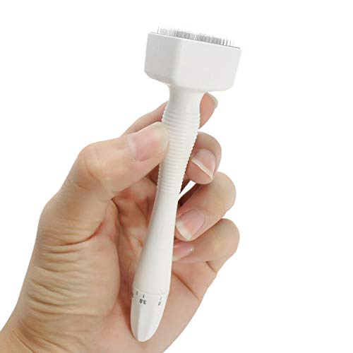 Koi Beauty Dermastamp Derma Stamp Skin Stamp Ajustable 140 Tip 0~3.0mm Acero inoxidable para arrugas Cicatrices de acné Estrías Anti envejecimiento (140pins 0-3.0mm)