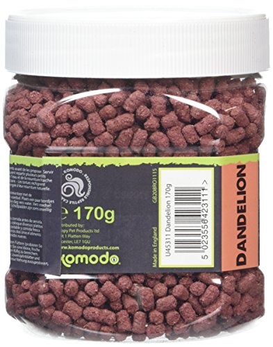 Komodo Dieta de tortuga holística completa, diente de león, 170 g tina, 1 unidad