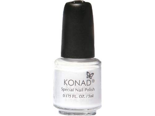 KONAD- Kit 3 esmaltes para estampar 5ml: Black, White, Powdery silver
