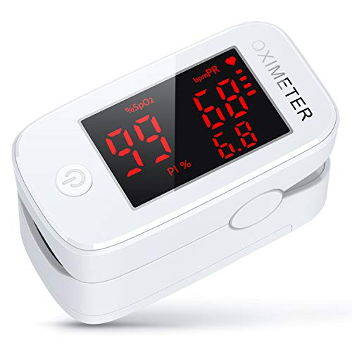 konjac oxímetro de pulso de dedo, Monitor de saturación de oxígeno en sangre con PR (frecuencia del pulso), PI (índice de perfusión)