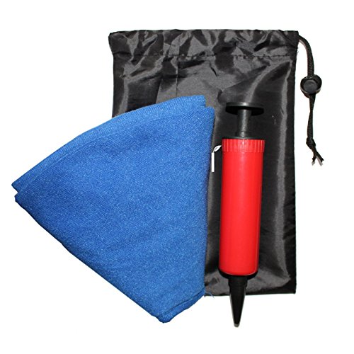 Kovira Cojín Redondo Coxis Inflable 38cm con Bomba y Bolsa de Viaje - Soporte Lumbar para Hemorroides, Embarazo, Dolor en la Rabadilla, Próstata y Llagas - Uso en el Hogar, Coche u Oficina