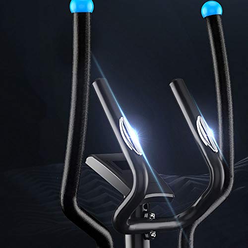 KPOON Máquina elíptica para el hogar 2-en-1 elíptica de la Bicicleta estática - Cardio Home Office Ejercicios de Fitness máquina con Asiento Negro Bicicleta de Ejercicios para máquina de entrenamie
