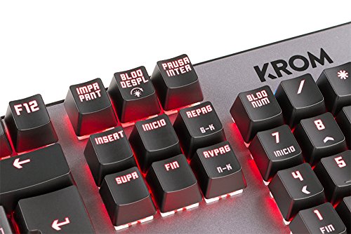 Krom Kernel - Teclado Español Gaming, Color Negro