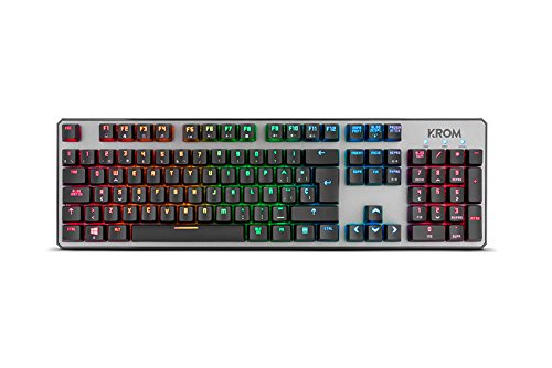 Krom Kernel - Teclado Español Gaming, Color Negro