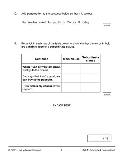 KS2 English SAT Buster 10-Minute Tests: Grammar, Punctuation & Spelling Book 1 (for the 2018 tests)