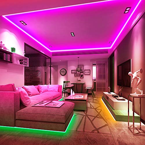 Ksipze Tiras LED 10M Luces LED Habitacion 20 Colores 8 Modos para Tira Led, Dormitorio, TV, Hogar, Cocina, Decoración Navideña, Tira de Iluminación LED RGB Brillante，2pcsX5m