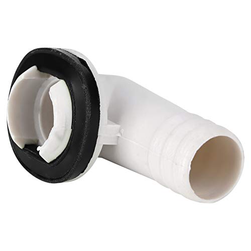 KSTE Tubería de Drenaje del acondicionador de Aire - Salida de Drenaje de ángulo Recto, Herramienta de Drenaje del Aire Acondicionado Blanca