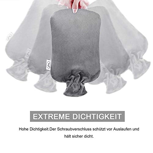 KUFL XXL - Bolsa de agua caliente (3 L, contra dolores menstruales, dolores de espalda, frío y dolor de estómago)