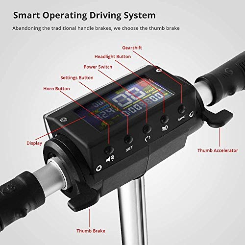 Kugoo Patinetes eléctricos Adulto, Potente Motor de 350 W, Pantalla LCD, neumáticos sólidos de 8.5", hasta 25 km/h, Scooter eléctrico Ultraligero Plegable para Adultos y Adolescentes (ES Garantía)