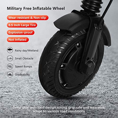 Kugoo Patinetes eléctricos Adulto, Potente Motor de 350 W, Pantalla LCD, neumáticos sólidos de 8.5", hasta 25 km/h, Scooter eléctrico Ultraligero Plegable para Adultos y Adolescentes (ES Garantía)