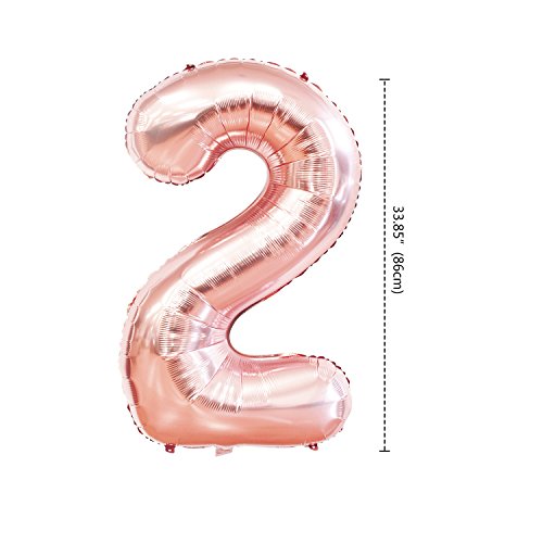 KUNGYO Decoraciones de Feliz Cumpleaños 20 Oro Rosa Happy Birthday Bandera Gigante Número 20 y Estrella de Helio Globos Cintas Flores de Papel Pom Globos de látex