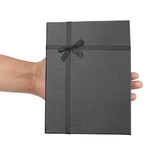 Kurtzy Caja para Regalo Negras (Pack de 12) - 16x12x3cm Cajas Joyas con Inserto de Terciopelo – Caja de Presentación Regalo Cumpleaños para Pendientes, Collares - Cajas de Cartón para Regalo