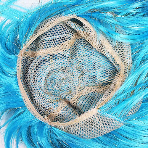 Kurtzy Largas Pelucas para Mujeres - Pack de 3 (68cm) Largas Pelucas Colores Rojo, Azul, Verde - Pelucas Pelo Largo Cosplay, Disfraces y Fiestas de Halloween